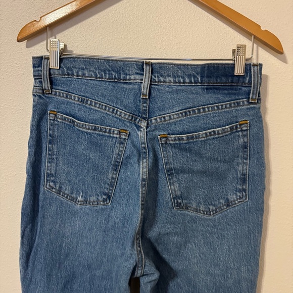 Abercrombie & Fitch Curve Love The 90s Straight Ultra High Rise Jeans Blue-30L - Picture 7 of 10
